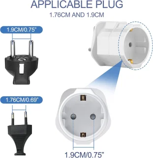 Drievoudige Schuko-adapter 16 A
