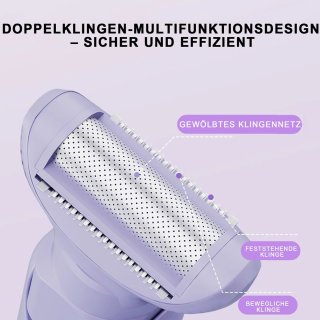 Wat vinden we goed aan de Elektrisch dames-scheerapparaat, paars