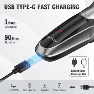 Elektrisch Draadloos Scheerapparaat Heren Pop-up Trimmer