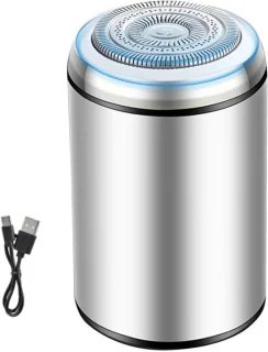 Elektrisch draagbaar scheerapparaat zilver