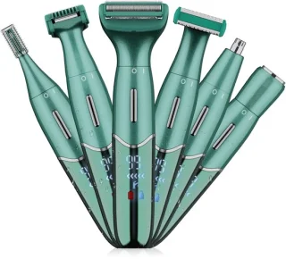 Elektrisch intimetrimmer voor dames (groen)