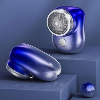 Elektrisch mini scheerapparaat blauw