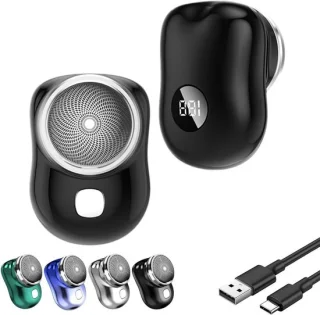 Elektrisch mini scheerapparaat pocket razor zwart