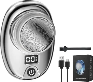 Elektrisch mini scheerapparaat - zilver