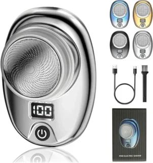 Elektrisch mini scheerapparaat zilver