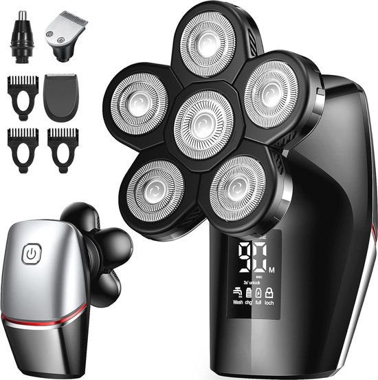 Elektrisch scheerapparaat 4-in-1 draadloos voor mannen