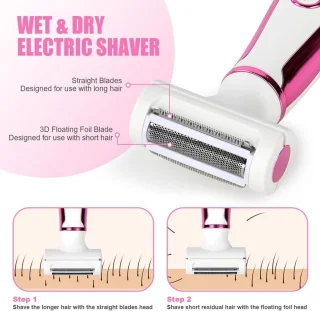 Elektrisch Scheerapparaat Dames 4-in-1 Draadloos Epilator Waterdicht
