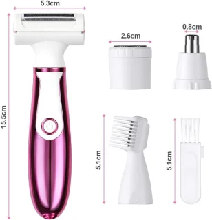 Elektrisch Scheerapparaat Dames 4-in-1 Draadloos Epilator Waterdicht