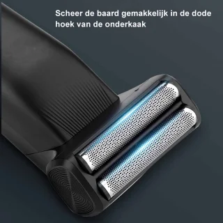 Elektrisch scheerapparaat en baardtrimmer voor mannen