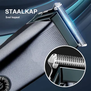 Elektrisch scheerapparaat en baardtrimmer voor mannen