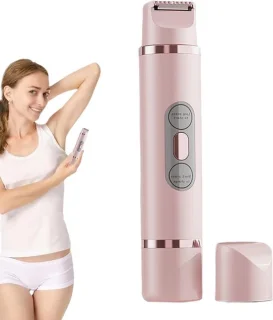Elektrisch scheerapparaat en trimmer voor dames, wit
