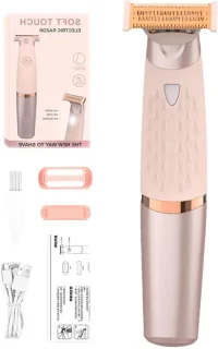 Elektrisch scheerapparaat, gezichtsreiniger en bikini trimmer - wit