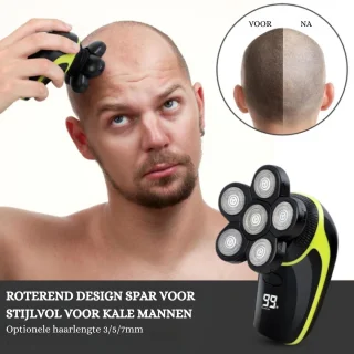 Elektrisch Scheerapparaat Heren 5-in-1 Waterdicht IPX7