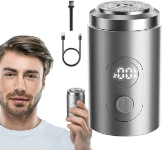 Elektrisch scheerapparaat met baardtrimmer, zwart