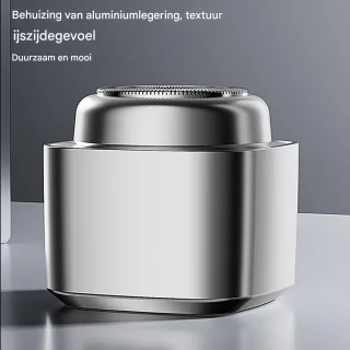 Elektrisch Scheerapparaat Mini - Zakformaat Baardtrimmer Reis - Onderweg Scheren - Zacht voor de huid - Compact Lichtgewicht - Zwart