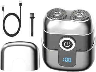 Elektrisch scheerapparaat oplaadbaar dubbele kop trimmer compact waterdicht