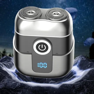 Elektrisch scheerapparaat oplaadbaar dubbele kop trimmer compact waterdicht