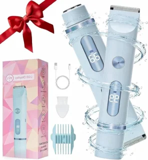 Elektrisch scheerapparaat voor dames - blauw