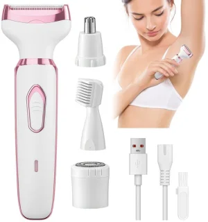 Elektrisch scheerapparaat voor dames, wit
