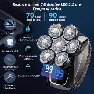 Elektrisch Scheerapparaat voor Heren — 6-in-1 Set
