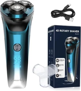 Elektrisch scheerapparaat voor mannen, blauw