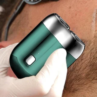 Elektrisch scheerapparaat voor mannen - groen