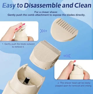 Elektrisch scheerapparaat voor vrouwen – 2-in-1 trimmer