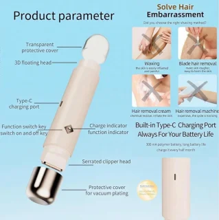 Elektrisch scheerapparaat voor vrouwen – 2-in-1 trimmer