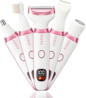 Elektrisch scheerapparaat voor vrouwen 5-in-1