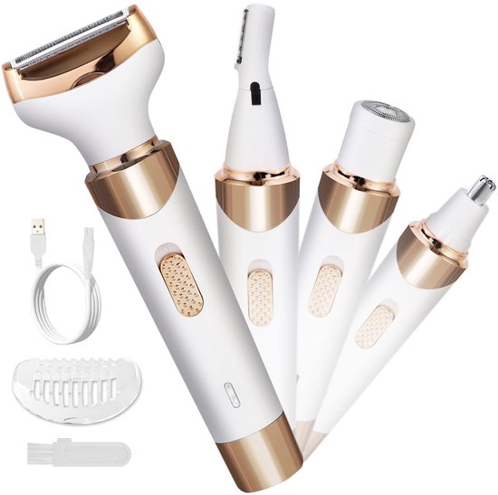 Elektrisch scheerapparaat vrouwen 4-in-1 oplaadbaar review