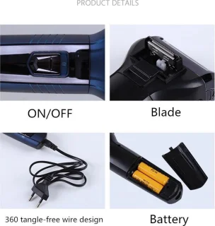 Elektrische 3-in-1 Scheer- en Neushaartrimmer Draadloos Oplaadbaar
