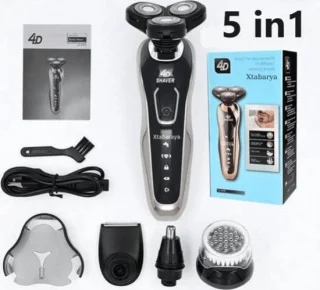 Elektrische 5-in-1 Scheerapparaat 4D Baardtrimmer USB Oplaadbaar Voor Mannen