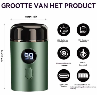 Elektrische Baardtrimmer Olijfgroen