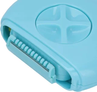 Elektrische gezichtshaartrimmer blauw