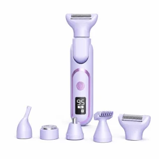 Elektrische lady shaver en trimmer - paars