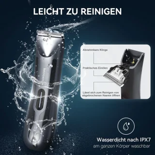 elektrische lichaamshaartrimmer mannen bodygroom keramisch led verlichting