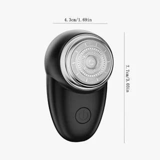 Elektrische mini-scheerapparaat Dubbele ring 3D-mesjes