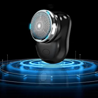 Elektrische mini-scheerapparaat Dubbele ring 3D-mesjes