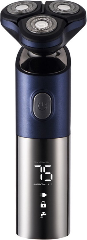 Comfortabel en Precisie: Het Blauw Elektrische Scheerapparaat met Neustrimmer