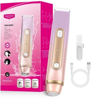 Elzusha elektrisch intiem scheerapparaat voor dames, 2-in-1
