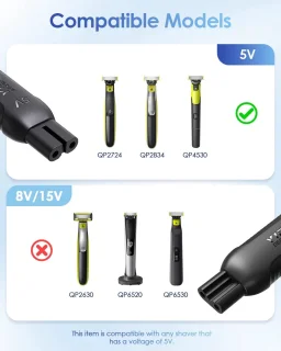 Elzusha Type-C scheerapparaatadapter 5V