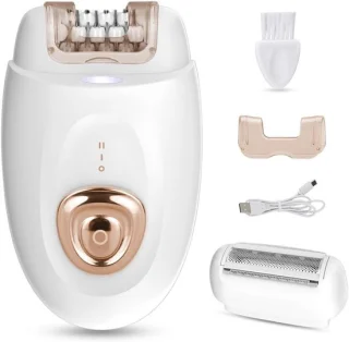 Epilator 2-in-1 scheerapparaat en trimmer - wit
