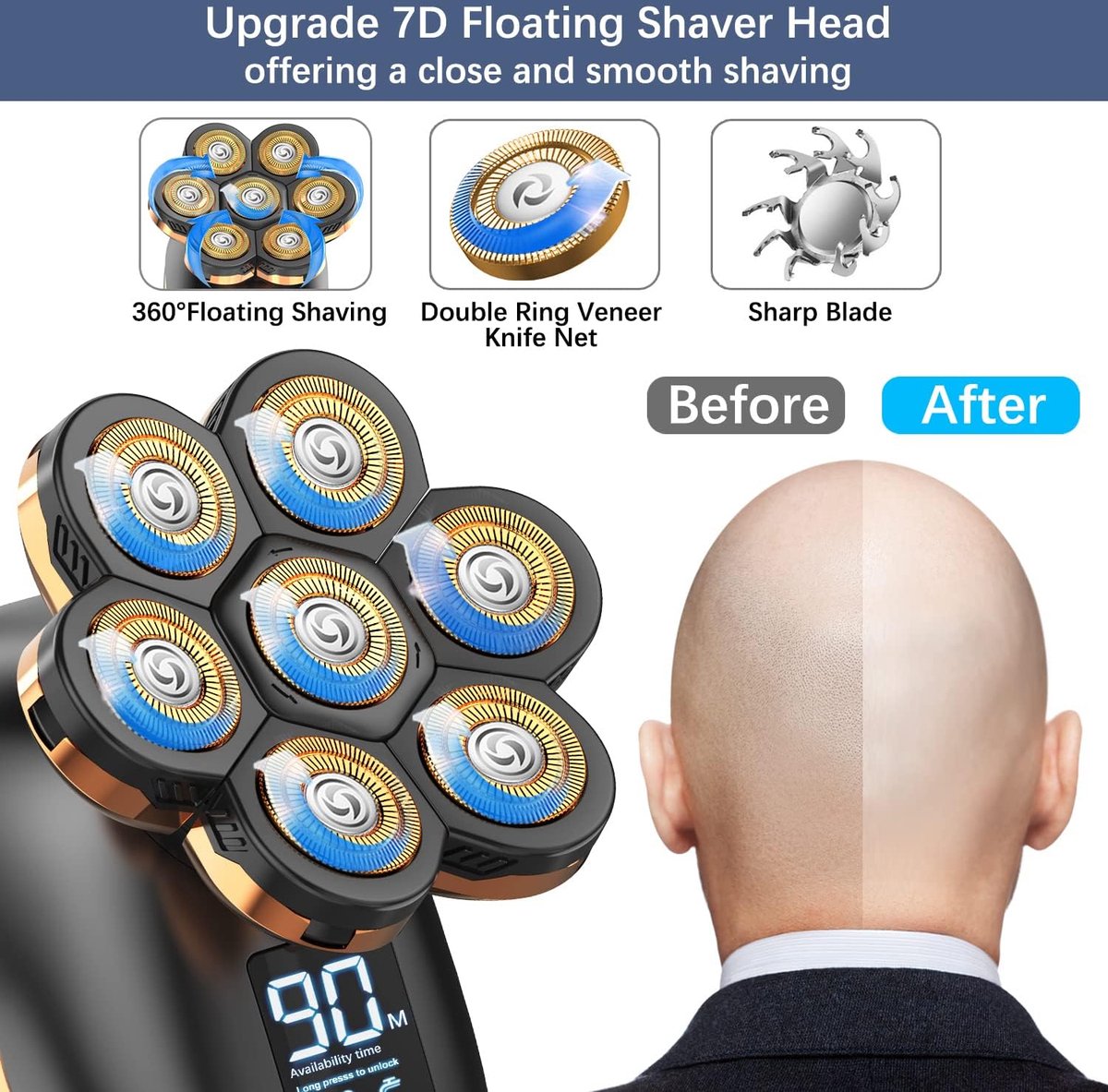 Equivera Skull Shaver Hoofd Scheerapparaat