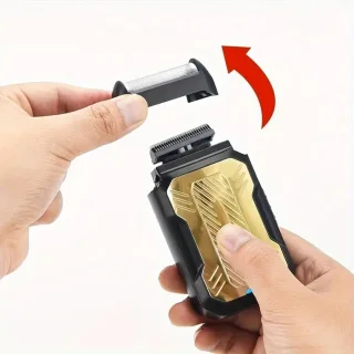 FEIYBA 2in1 Scheerapparaat en Baardtrimmer Zwart/Goud