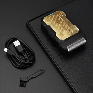 FEIYBA 2in1 Scheerapparaat en Baardtrimmer Zwart/Goud