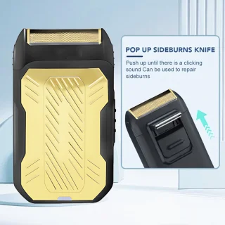 FEIYBA 2in1 Scheerapparaat en Baardtrimmer Zwart/Goud
