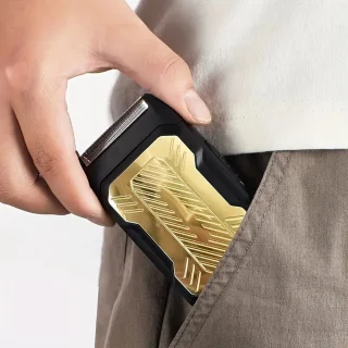 FEIYBA 2in1 Scheerapparaat en Baardtrimmer Zwart/Goud
