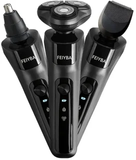 FEIYBA 3-kops 3-in-1 Scheerapparaat - Zwart