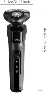 FEIYBA 3-kops 3-in-1 Scheerapparaat - Zwart