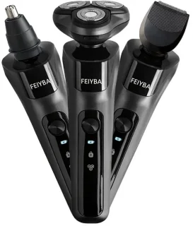 FEIYBA 3-kops 3-in-1 Scheerapparaat - Zwart